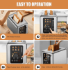 PSKST075AE  2-piece retro-style bread machine with SUS304 food-grade stainless steel, 6 color-changing levels, 3 functions (defrost/reheat/cancel)