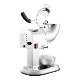 VEVOR Ice Crusher Machine, 440lbs Per Hour Electric 4 Blades Snow Cone Maker, All Stainless Steel Shaved Ice Machine with Bowl and Cover