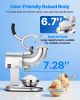 VEVOR Ice Crusher Machine, 440lbs Per Hour Electric 4 Blades Snow Cone Maker, All Stainless Steel Shaved Ice Machine with Bowl and Cover