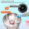 VEVOR Electric Cotton Candy Machine, 1000W Candy Floss Maker, Commercial Cotton Candy Machine with Stainless Steel Bowl, Sugar Scoop, and Drawer