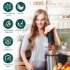 1300W Centrifugal Juicer Machines, Juice Extractor with Extra Large 3inch Feed Chute, Full Copper Motor, Titanium-Plated Filter, High Juice Yield