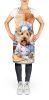 Wheaten Terrier The Chef Apron Cooking Kitchen Server Baking Crafts Gardening for Adult Women Men, Unisex, Large, Multicolor