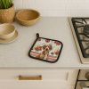 Wirehaired Pointing Griffon Vegetables Pair of Pot Holders Pair 7.5x7.5 Quilted Insulated Hot Pads Decorative Kitchen Gift Made in USA