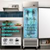 27" Commercial Refrigerator 23 Cu.ft with 1 Solid Door Reach-In Refrigerators Stainless Steel ETL Approved Upright Fridge Storage