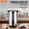 VEVOR Commercial Coffee Urn, 65 Cups Stainless Steel Large Coffee Dispenser, 1500W 110V Electric Coffee Maker Urn For Quick Brewing