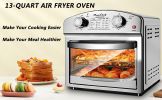 12.5 Quart 7-in-1 Convection Toaster Oven, 1500W, Stainless Steel, with 5 Pre-Set Menus – Roast, Bake, Grill, Broil, Toast, Dehydrate & Defrost