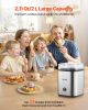 VEVOR Ice Cream Maker, 2.11 Qt. Large Capacity, Electric Automatic Ice-Cream Machine, with Easy Operation & Cleaning, Stainless Steel Shell