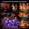 LED Lighted Liquor Bottle Display Shelf, 24 Inch Bar Display Shelf, DIY Illuminated Bottle Shelf with App & Remote Control