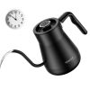 Electric Gooseneck Kettle Temperature Control Pour-Over Tea Kettle for Coffee Brewing;  Stainless Steel Inner;  1300W Rapid Heating; Water Boiling Ket