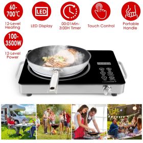 7000W Electric Double Ceramic Stove/ 3500W Electric Single Ceramic Stove Options 3 Colors Available (Color: Black, type: 3500W Single Burner)