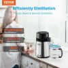 VEVOR Water Distiller, 4L 1.05 Gallon Pure Water Purifier Filter For Home Countertop, 750W Distilled Water Maker