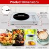 Portable Electric Single Burner Cooktop 3500W 110V, Heat-Resistant Glass Surface (Easy to Clean) with Side Handles