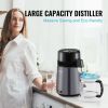 VEVOR Water Distiller, 4L 1.05 Gallon Pure Water Purifier Filter For Home Countertop, 750W Distilled Water Maker