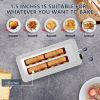 4-Slice Toaster, Extra Wide Long Slot Toaster, 6 Browning Settings, Bagel/Defrost/Reheat Functions, Removable Crumb Tray, Stainless Steel Housing